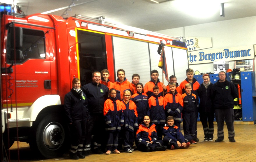 Gruppenbild der Jugendfeuerwehr 2017